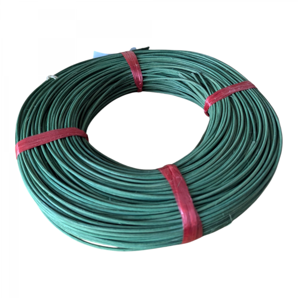 Peddigrohr 2,5mm,grün, gerollt 250g