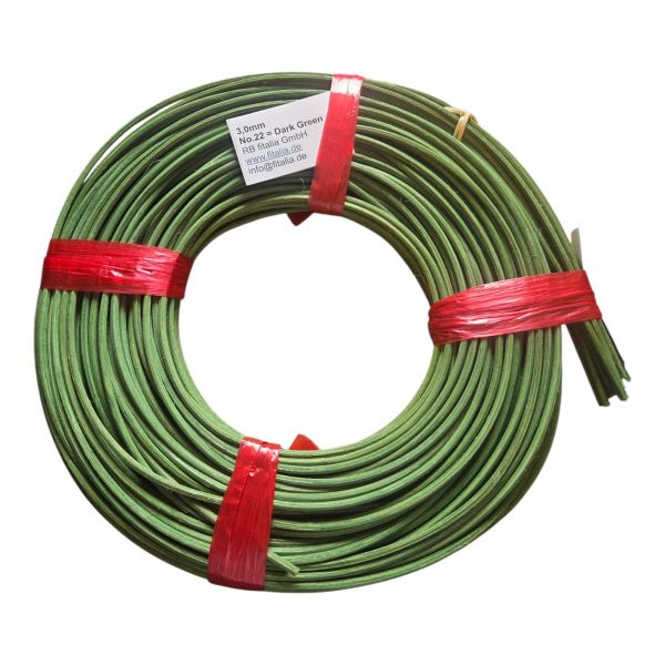 fitalia 3.0mm Peddigrohr, 250g, Farbe grün,
