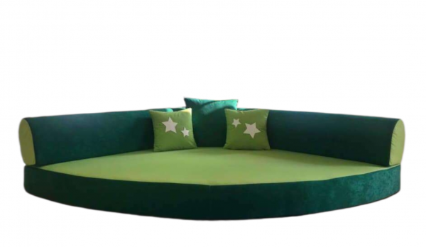 Kuschelecke uni grün/hellgrün